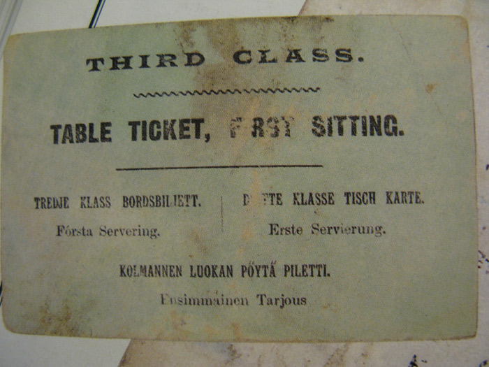 third class ticket